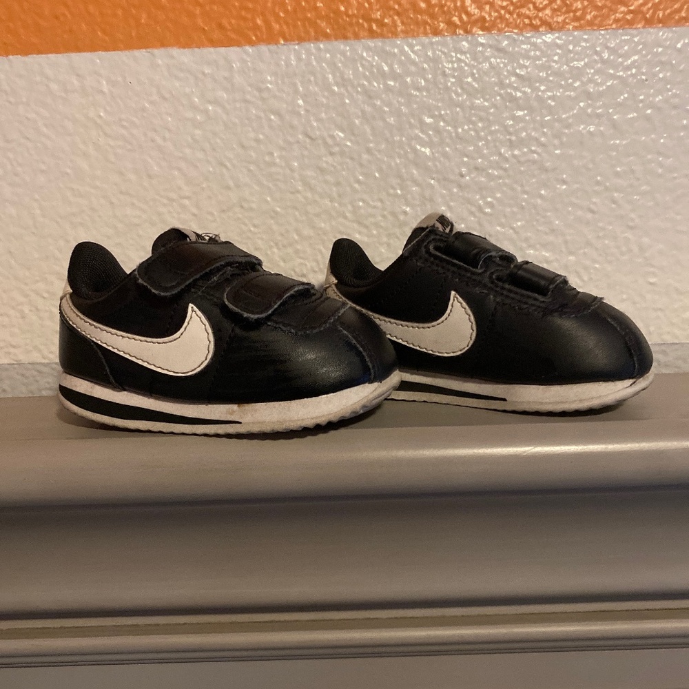 Toddler Black Nike Cortez 5C